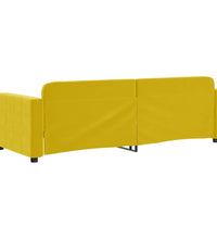 Tagesbett Gelb 80x200 cm Samt