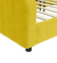 Tagesbett Gelb 80x200 cm Samt