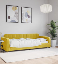 Tagesbett Gelb 80x200 cm Samt