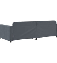 Tagesbett Dunkelgrau 90x200 cm Samt