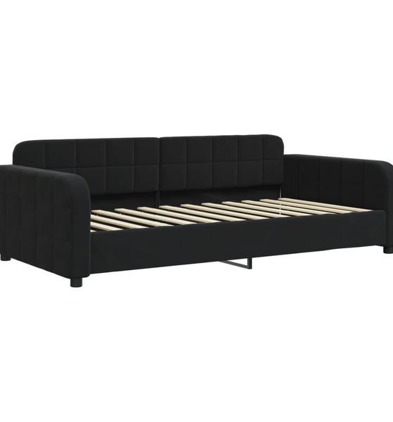 Tagesbett Schwarz 90x200 cm Samt