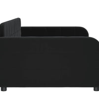 Tagesbett Schwarz 90x200 cm Samt
