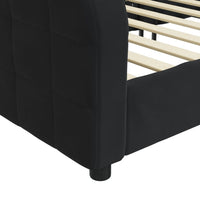 Tagesbett Schwarz 90x200 cm Samt