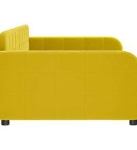 Tagesbett Gelb 90x200 cm Samt