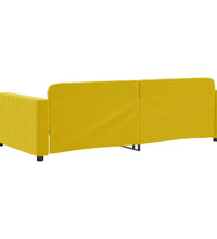 Tagesbett Gelb 90x200 cm Samt