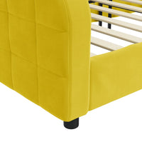 Tagesbett Gelb 90x200 cm Samt
