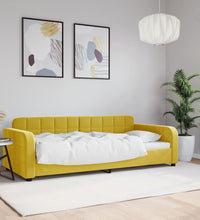 Tagesbett Gelb 90x200 cm Samt