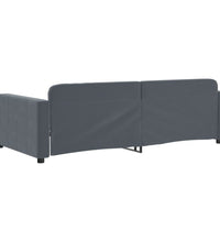 Tagesbett Dunkelgrau 90x190 cm Samt