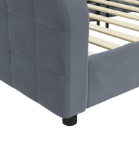 Tagesbett Dunkelgrau 90x190 cm Samt