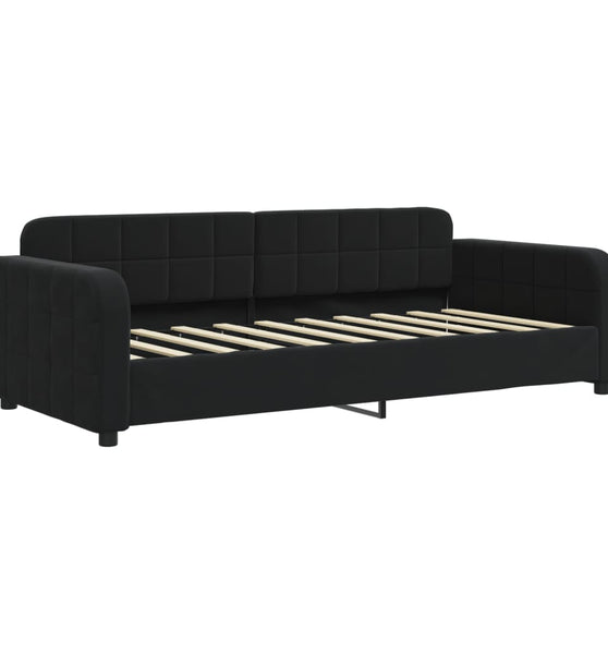 Tagesbett Schwarz 90x190 cm Samt