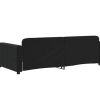 Tagesbett Schwarz 90x190 cm Samt