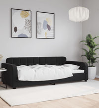 Tagesbett Schwarz 90x190 cm Samt