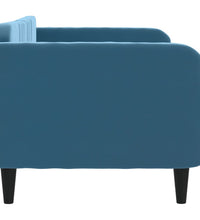 Tagesbett Blau 80x200 cm Samt