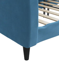 Tagesbett Blau 80x200 cm Samt