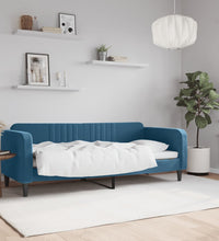 Tagesbett Blau 80x200 cm Samt
