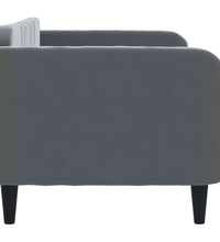 Tagesbett Dunkelgrau 80x200 cm Samt