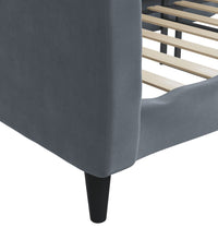 Tagesbett Dunkelgrau 80x200 cm Samt