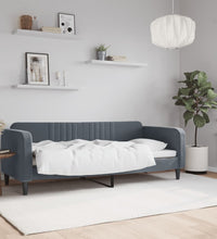 Tagesbett Dunkelgrau 80x200 cm Samt