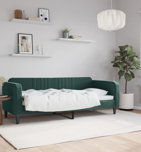 Tagesbett Dunkelgrün 80x200 cm Samt
