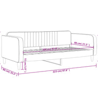 Tagesbett Rosa 80x200 cm Samt