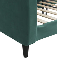 Tagesbett Dunkelgrün 100x200 cm Samt