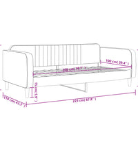 Tagesbett Dunkelgrün 100x200 cm Samt