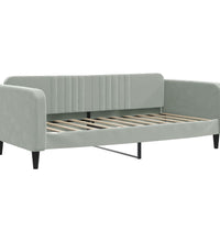 Tagesbett Hellgrau 90x190 cm Samt
