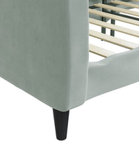 Tagesbett Hellgrau 90x190 cm Samt