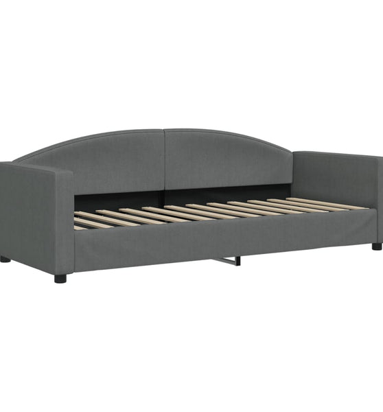 Tagesbett Dunkelgrau 80x200 cm Stoff