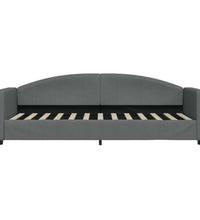 Tagesbett Dunkelgrau 80x200 cm Stoff