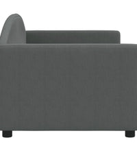 Tagesbett Dunkelgrau 80x200 cm Stoff