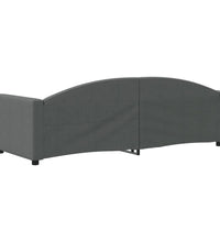 Tagesbett Dunkelgrau 80x200 cm Stoff