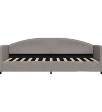 Tagesbett Taupe 80x200 cm Stoff
