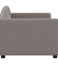 Tagesbett Taupe 80x200 cm Stoff