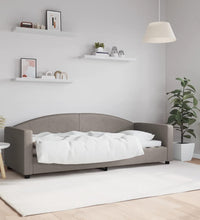 Tagesbett Taupe 80x200 cm Stoff