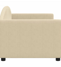 Tagesbett Creme 80x200 cm Stoff