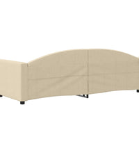 Tagesbett Creme 80x200 cm Stoff