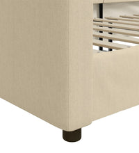 Tagesbett Creme 80x200 cm Stoff