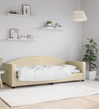 Tagesbett Creme 80x200 cm Stoff