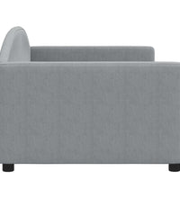 Tagesbett Hellgrau 90x200 cm Stoff