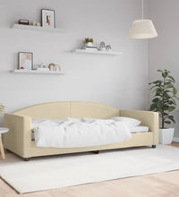 Tagesbett Creme 90x200 cm Stoff