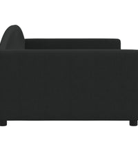 Tagesbett Schwarz 100x200 cm Stoff