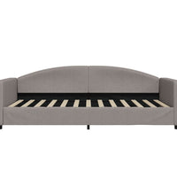 Tagesbett Taupe 100x200 cm Stoff
