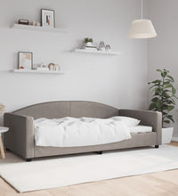 Tagesbett Taupe 100x200 cm Stoff
