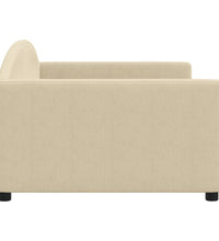 Tagesbett Creme 100x200 cm Stoff