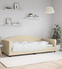 Tagesbett Creme 100x200 cm Stoff