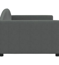 Tagesbett Dunkelgrau 90x190 cm Stoff