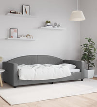Tagesbett Dunkelgrau 90x190 cm Stoff