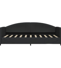 Tagesbett Schwarz 90x190 cm Stoff