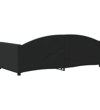 Tagesbett Schwarz 90x190 cm Stoff